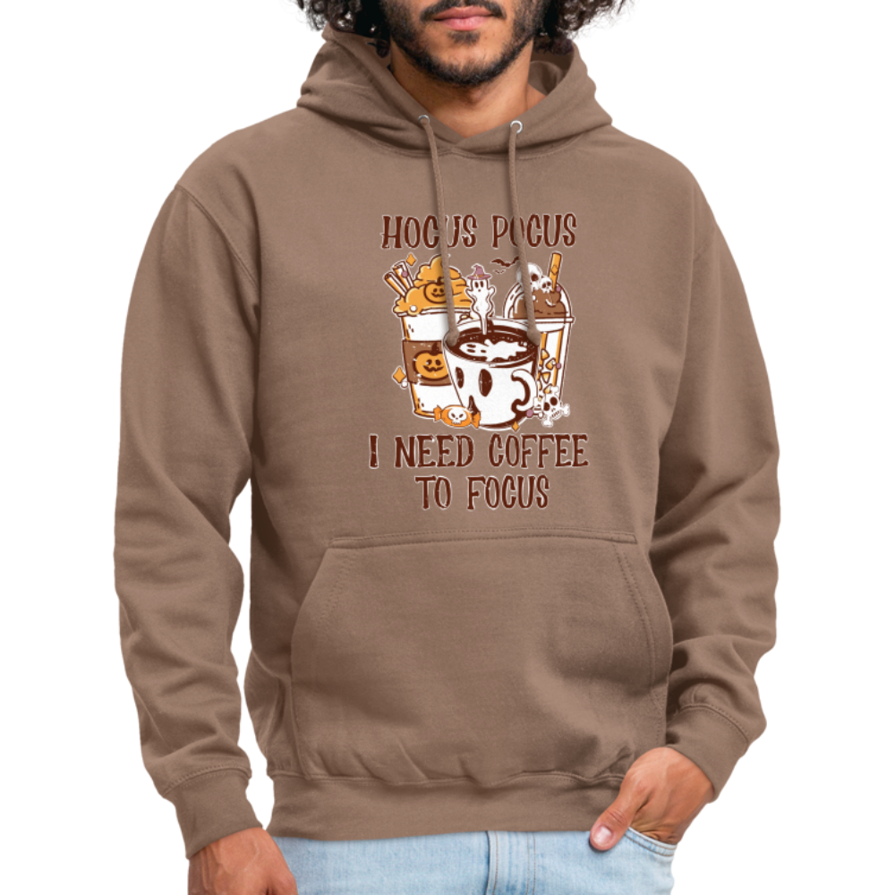 Unisex Hoodie Hocus Pocus I Need Coffee to Focus - Mokka
