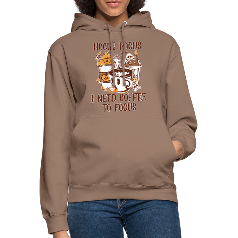 Unisex Hoodie Hocus Pocus I Need Coffee to Focus - Mokka