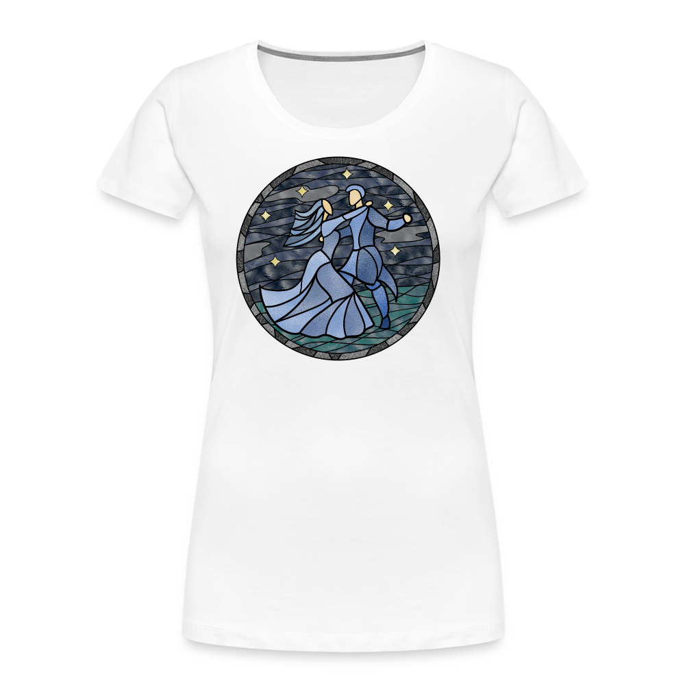 Frauen Premium Bio T-Shirt Sommernachtstanz - weiß