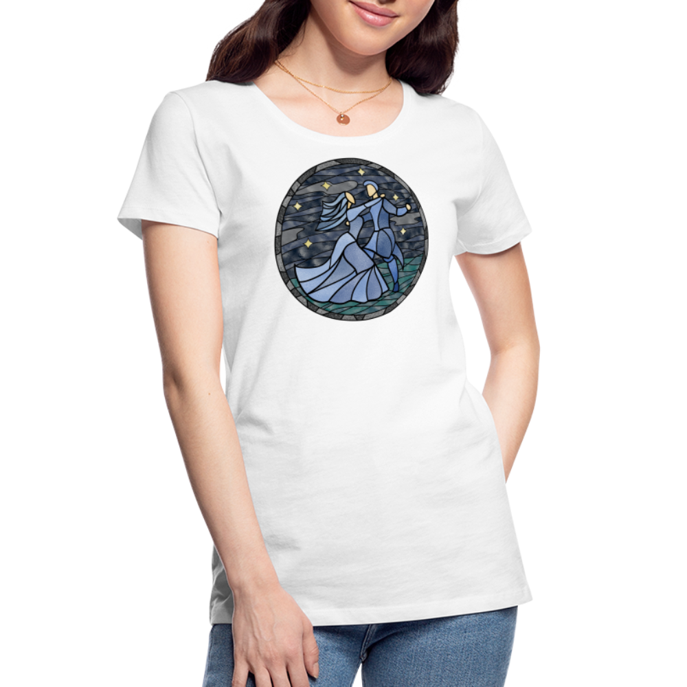 Frauen Premium Bio T-Shirt Sommernachtstanz - weiß