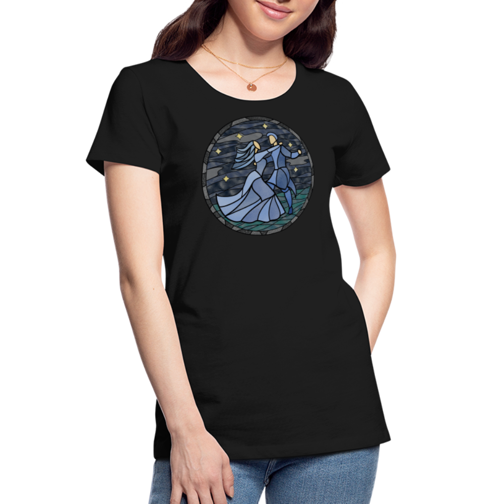 Frauen Premium Bio T-Shirt Sommernachtstanz - Schwarz