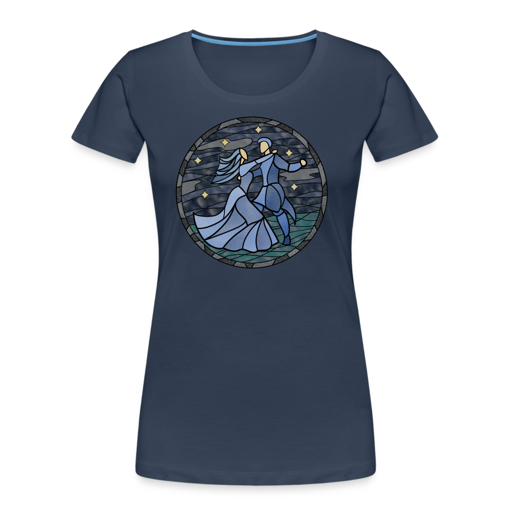 Frauen Premium Bio T-Shirt Sommernachtstanz - Navy