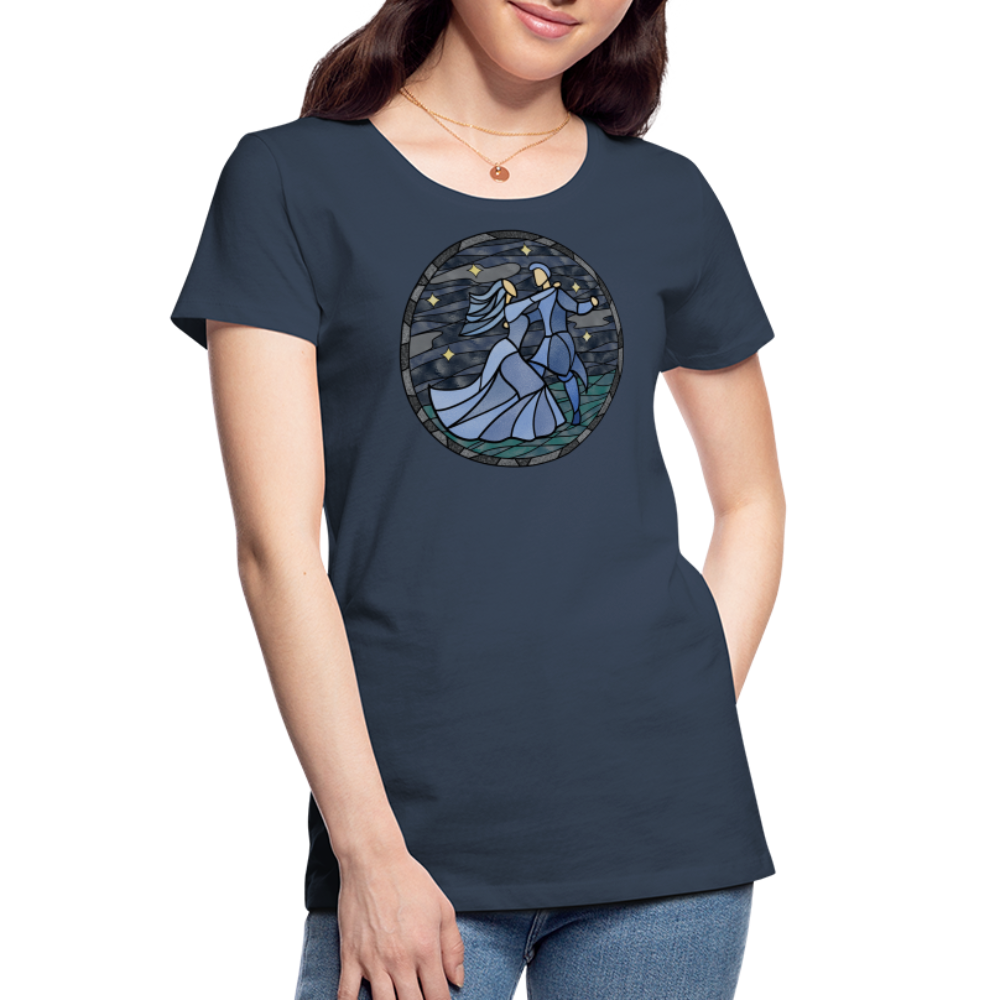 Frauen Premium Bio T-Shirt Sommernachtstanz - Navy