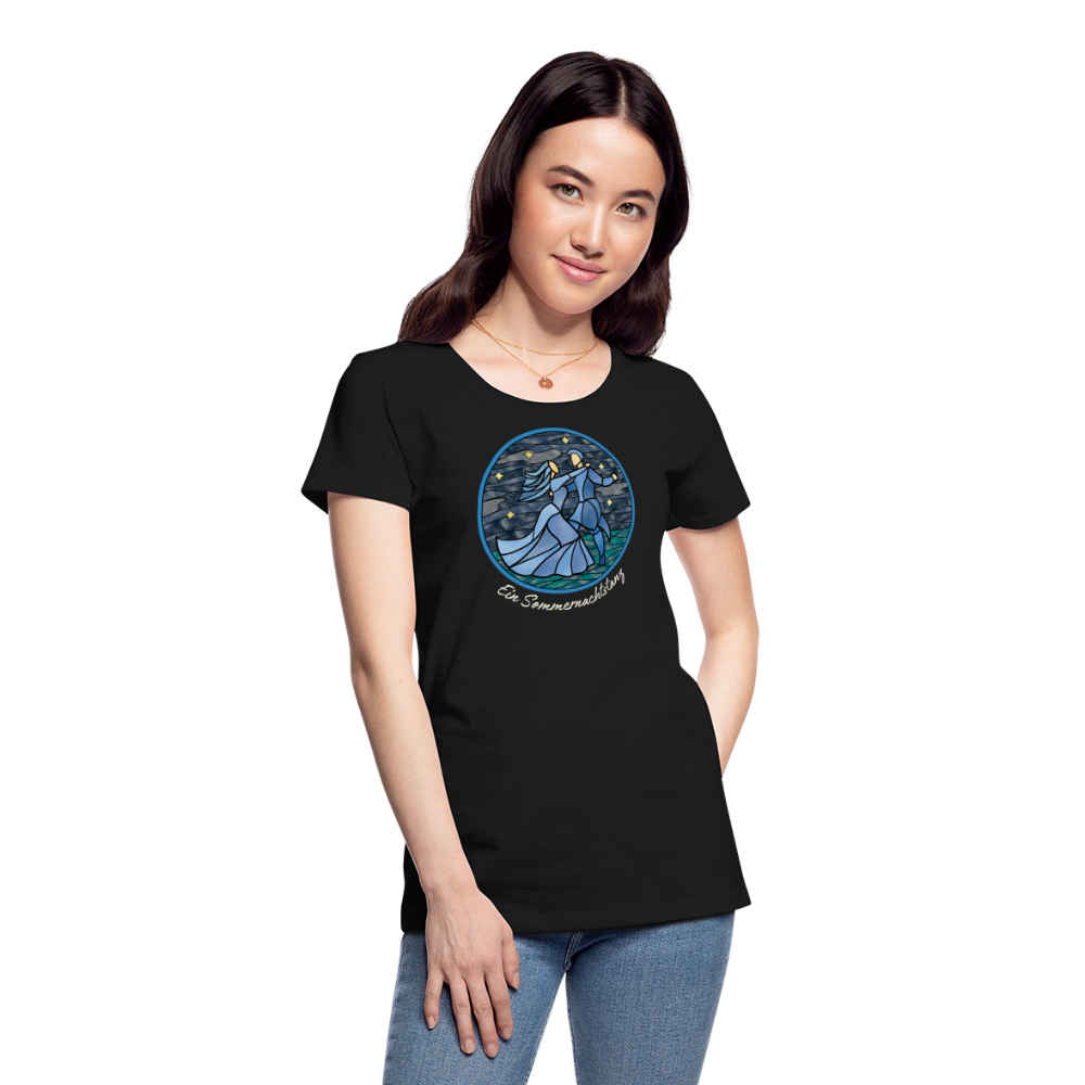 Frauen Premium Bio T-Shirt Ein Sommernachtstanz - Schwarz