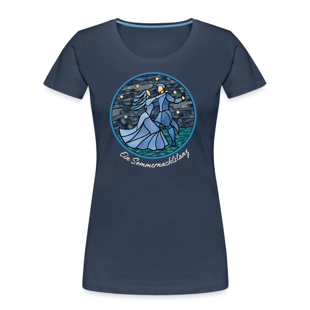 Frauen Premium Bio T-Shirt Ein Sommernachtstanz - Navy