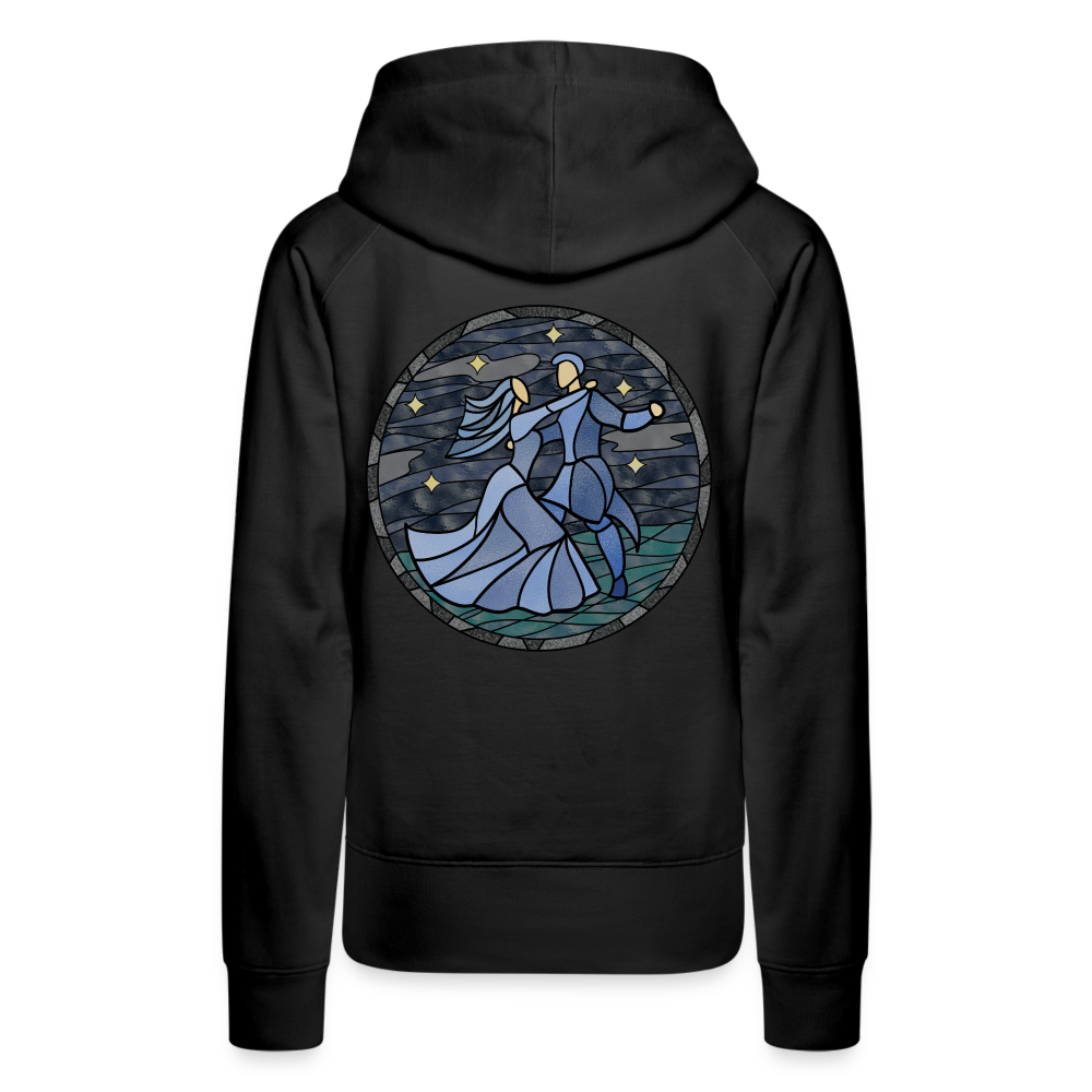 Frauen Premium Hoodie Sommernachtstanz Logo hinten groß kein Schriftzug - Schwarz