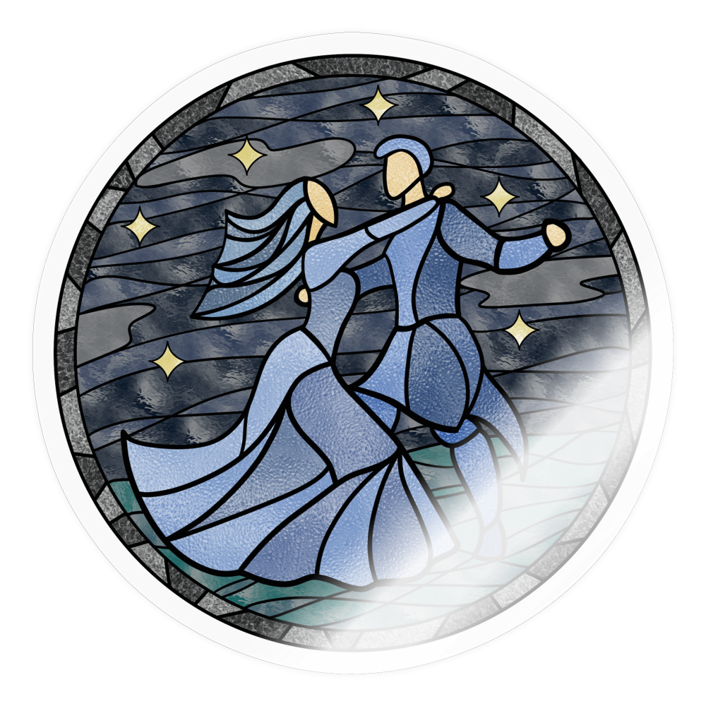 Sticker Sommernachtstanz - Transparent glänzend