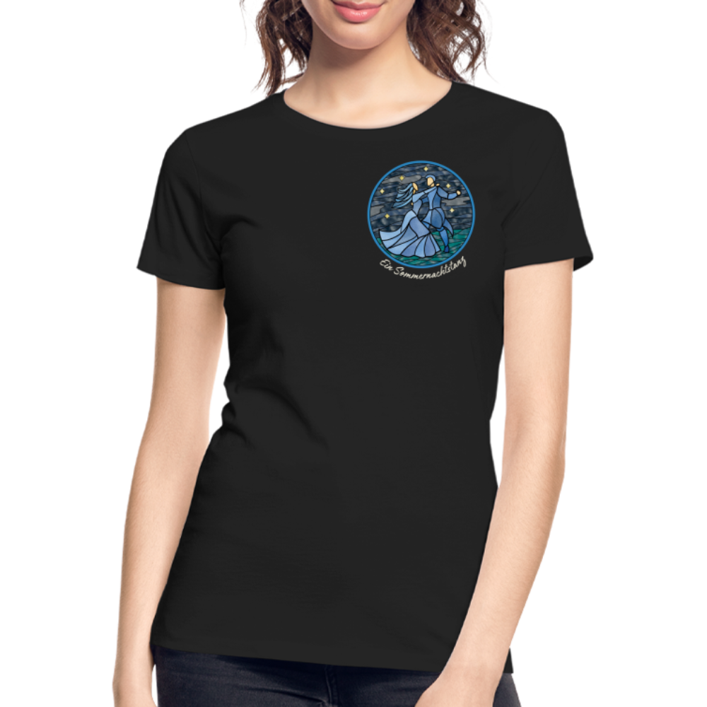 Frauen Premium Bio T-Shirt Ein Sommernachtstanz - Schwarz