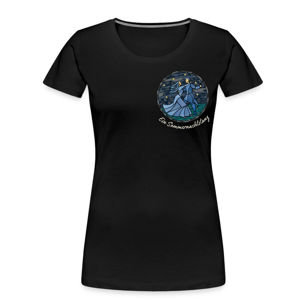 Frauen Premium Bio T-Shirt Ein Sommernachtstanz - Schwarz
