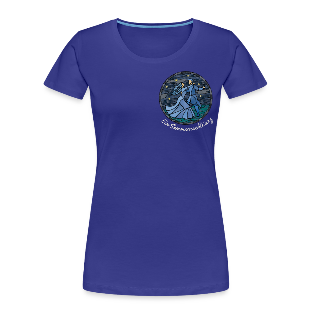 Frauen Premium Bio T-Shirt Ein Sommernachtstanz - Königsblau