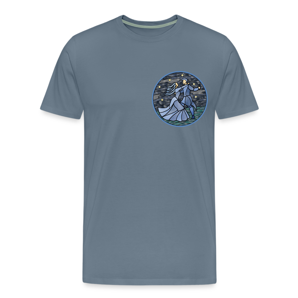 Herren Premium Bio T-Shirt Ein Sommernachtstanz - Blaugrau