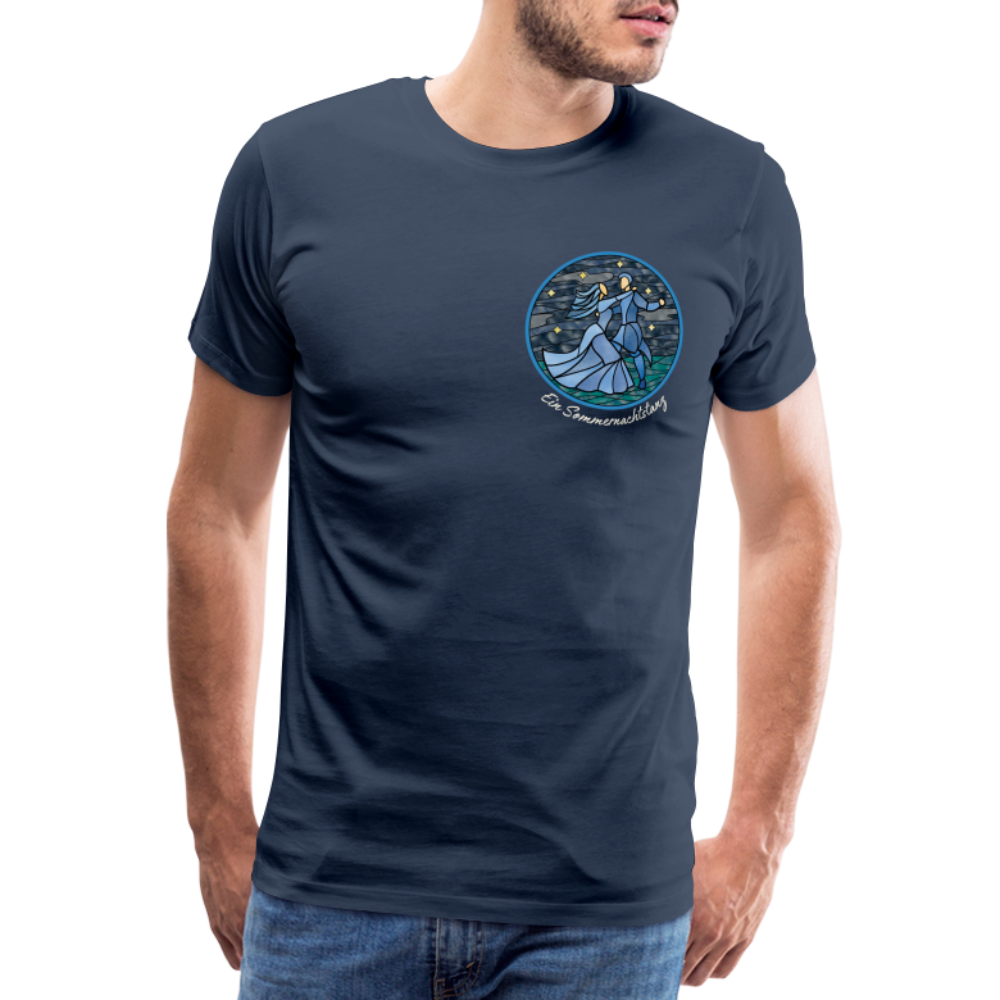 Herren Premium Bio T-Shirt Ein Sommernachtstanz - Navy