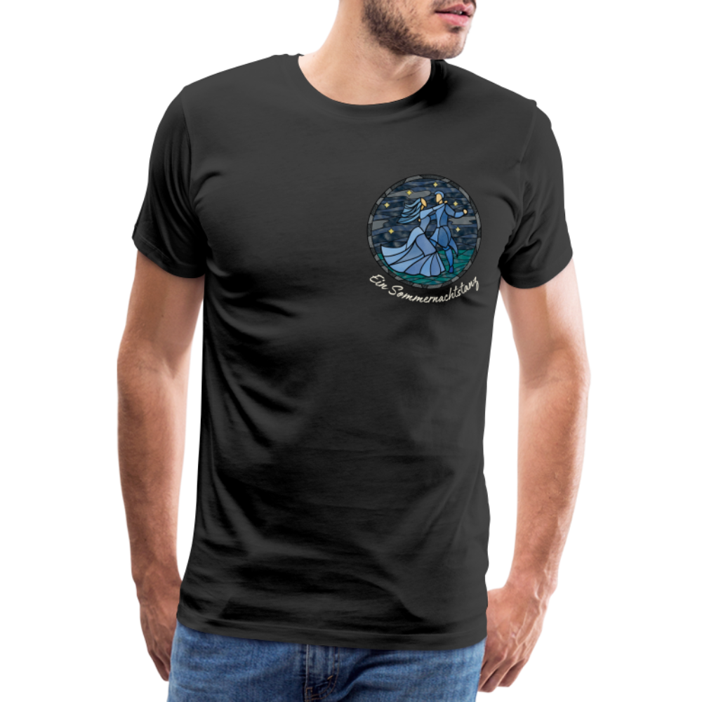 Herren Premium Bio T-Shirt Ein Sommernachtstanz - Schwarz