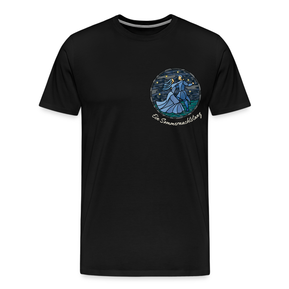 Herren Premium Bio T-Shirt Ein Sommernachtstanz - Schwarz