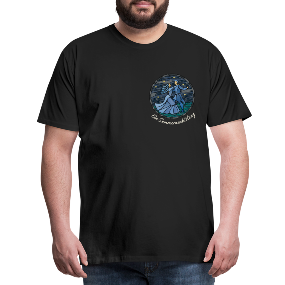 Herren Premium Bio T-Shirt Ein Sommernachtstanz - Schwarz