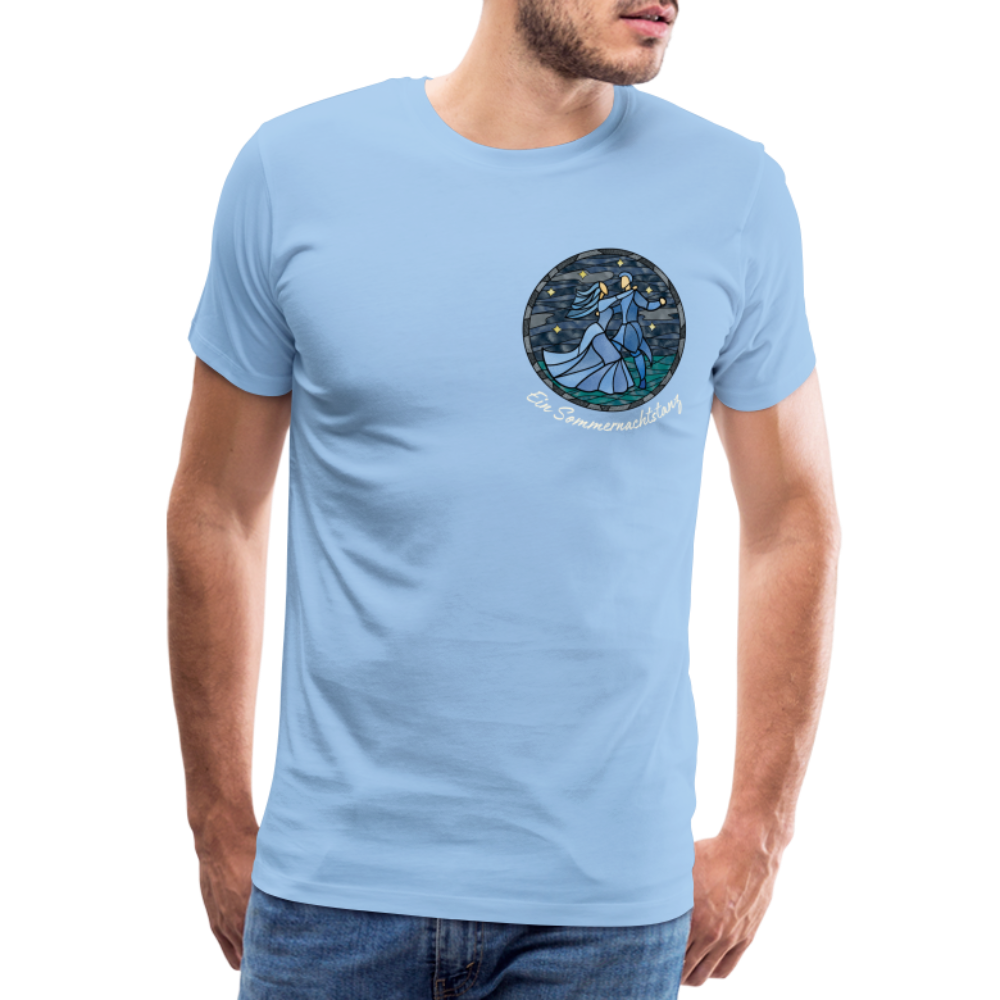 Herren Premium Bio T-Shirt Ein Sommernachtstanz - Sky