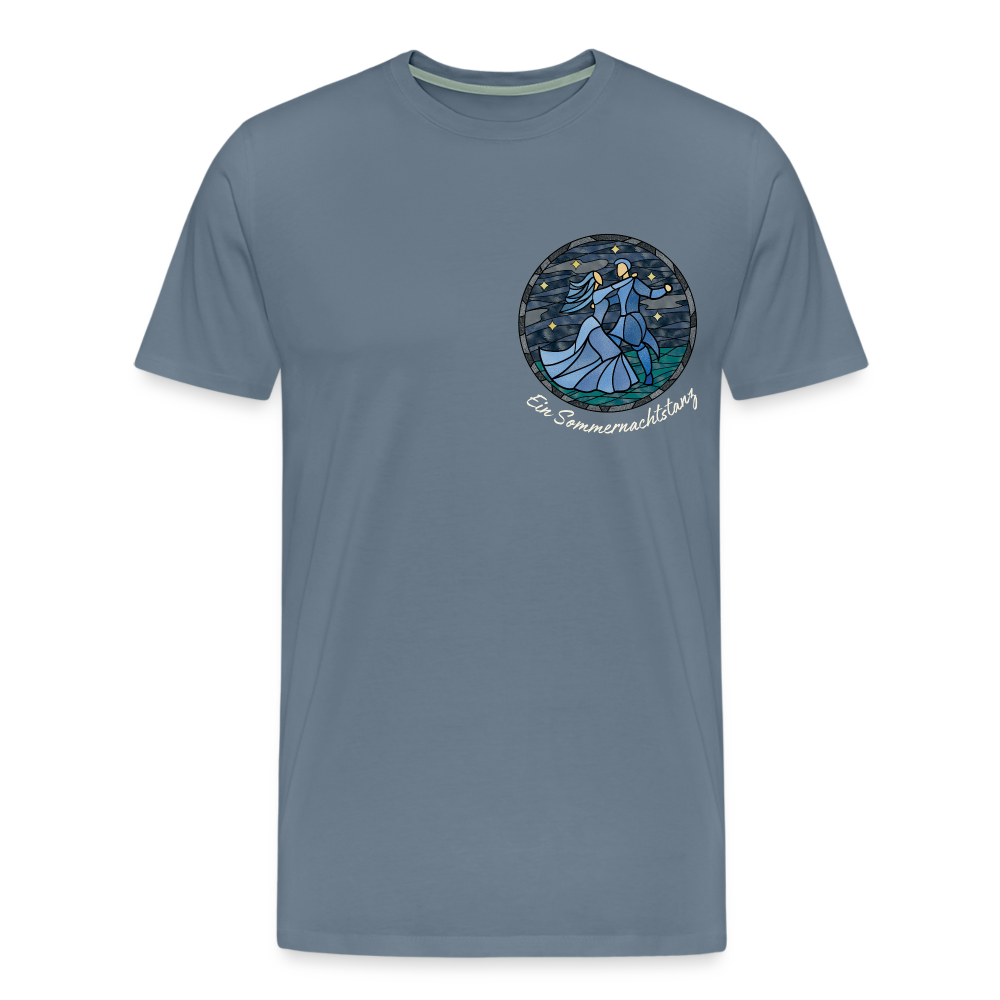 Herren Premium Bio T-Shirt Ein Sommernachtstanz - Blaugrau