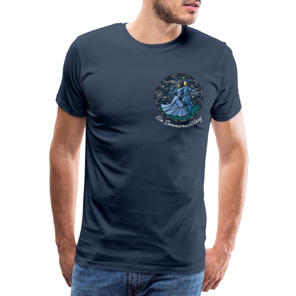 Herren Premium Bio T-Shirt Ein Sommernachtstanz - Navy