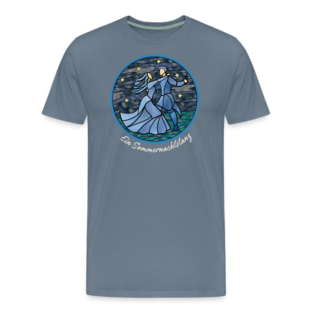 Herren Premium Bio T-Shirt Ein Sommernachtstanz - Blaugrau