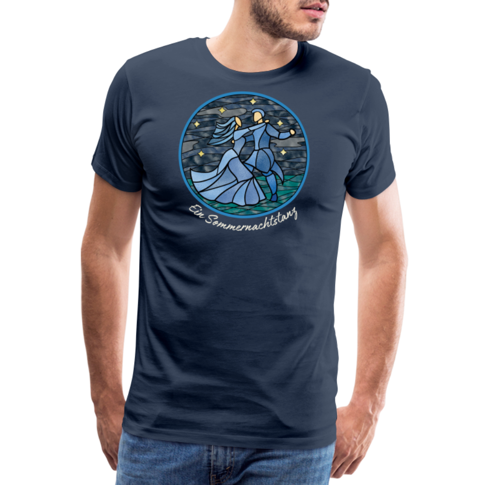 Herren Premium Bio T-Shirt Ein Sommernachtstanz - Navy