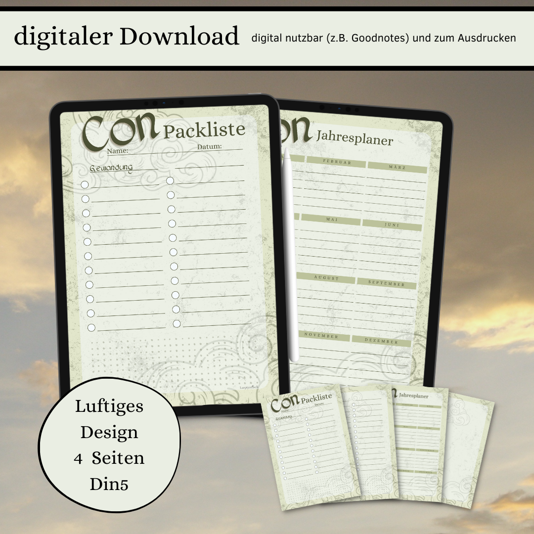 Digitaler Download Conplaner Design Luftiges Din5