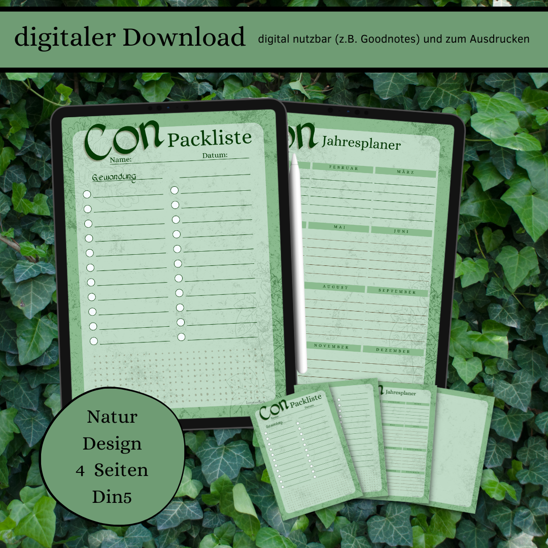 Digitaler Download Conplaner Design Natur Din5