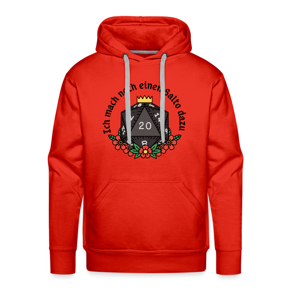 Männer Premium Hoodie "Ich mach noch einen Salto dazu 20" - Rot