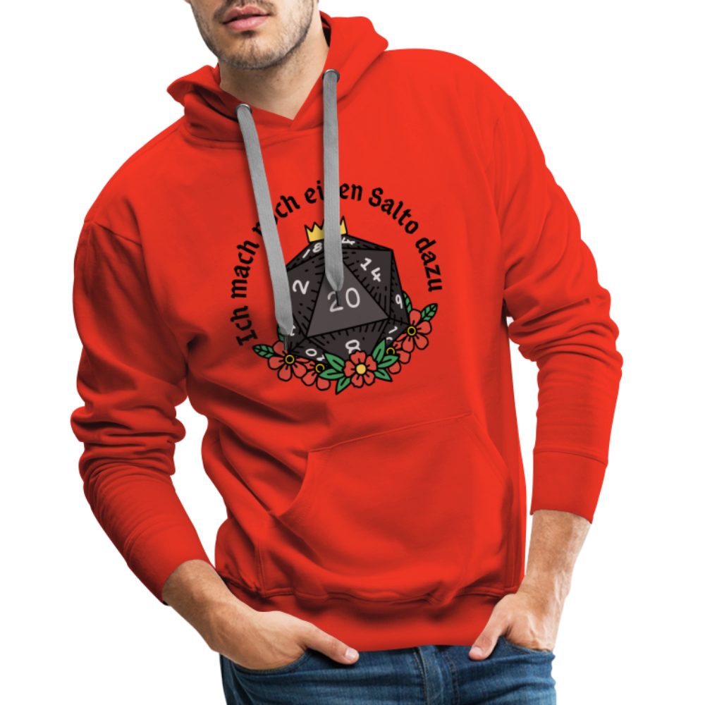 Männer Premium Hoodie "Ich mach noch einen Salto dazu 20" - Rot