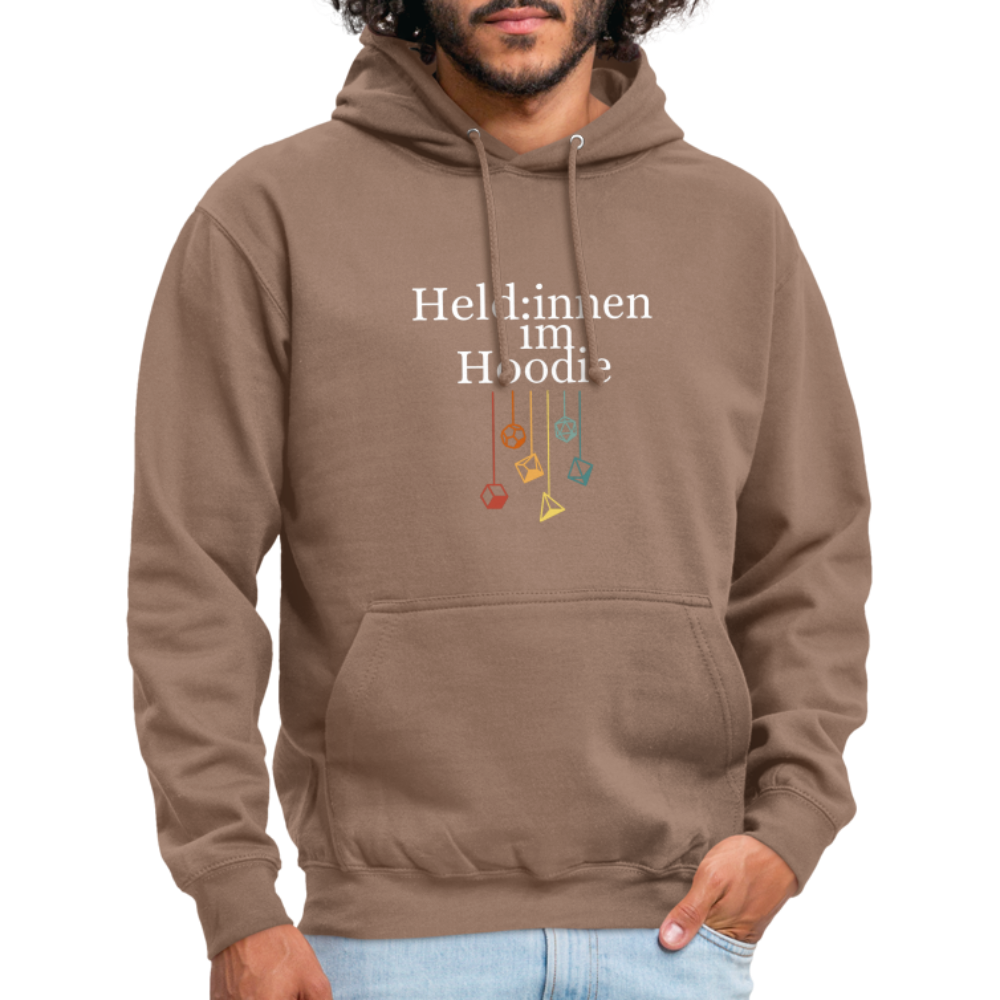 Unisex Hoodie Held:innen im Hoodie weiß - Mokka