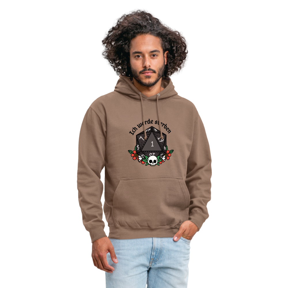 Unisex Hoodie "Ich werde sterben 1" - Mokka