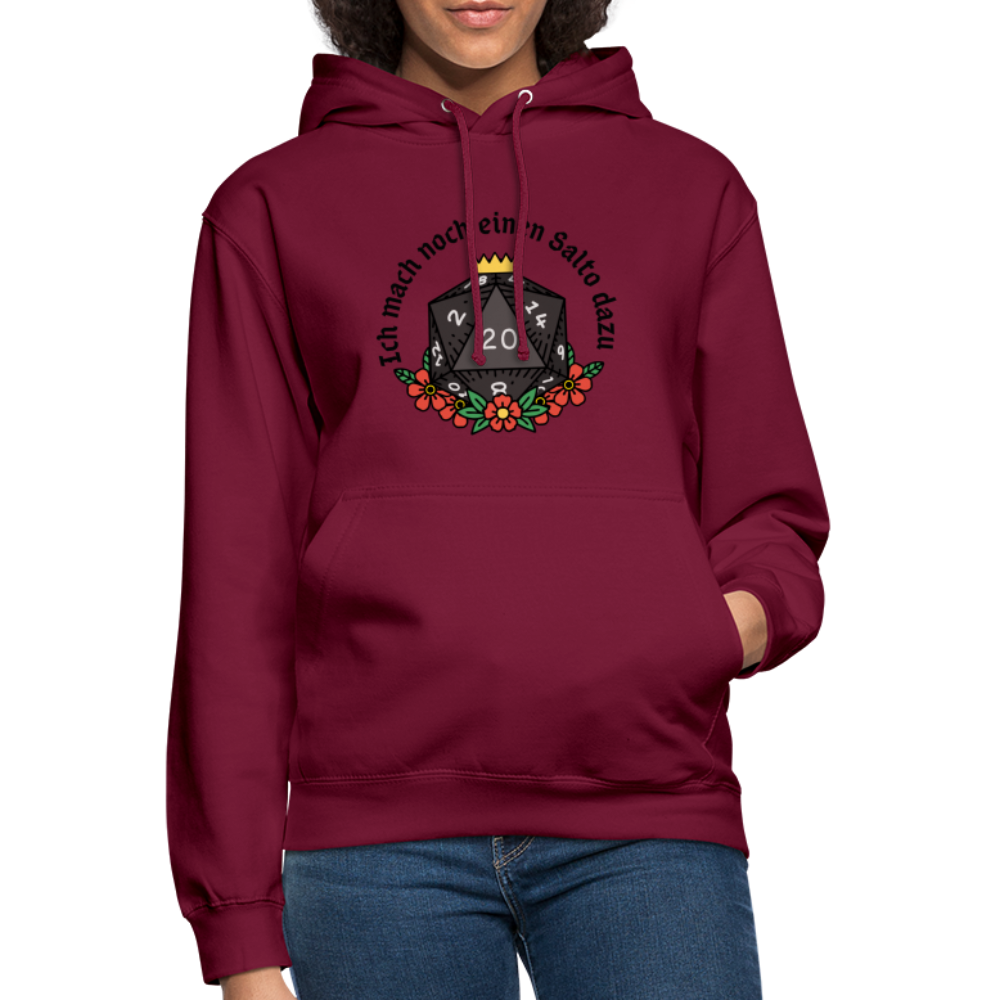 Unisex Hoodie "Ich mach noch einen Salto dazu 20" - Bordeaux