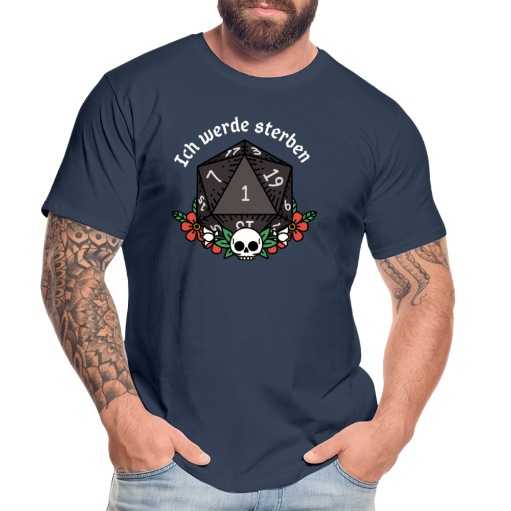 Männer Premium Bio T-Shirt "Ich werde sterben1" - Navy