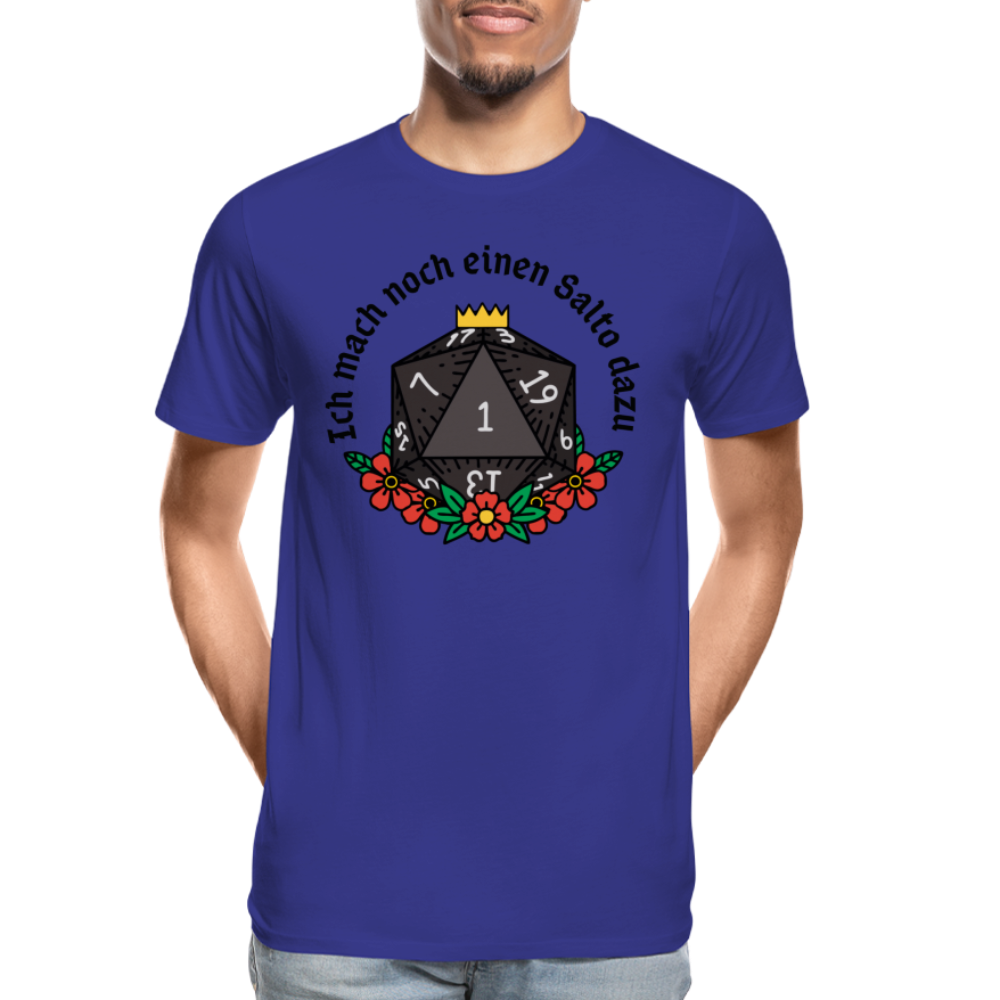Männer Premium Bio T-Shirt " Ich mach noch einen Salto dazu 1" - Königsblau