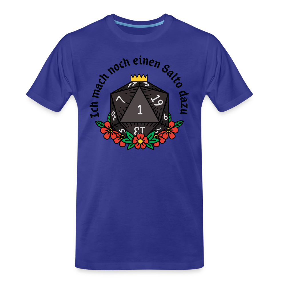 Männer Premium Bio T-Shirt " Ich mach noch einen Salto dazu 1" - Königsblau