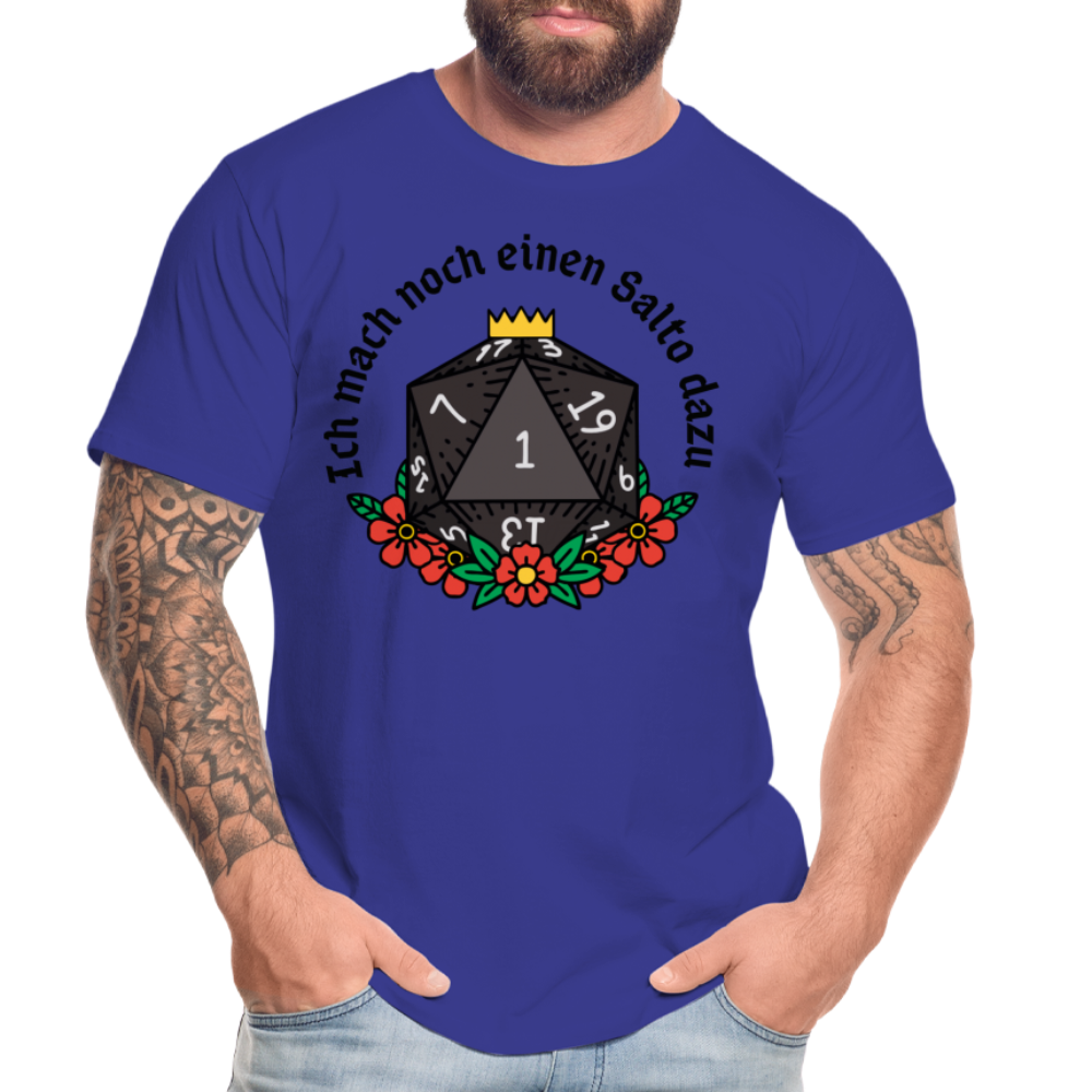 Männer Premium Bio T-Shirt " Ich mach noch einen Salto dazu 1" - Königsblau