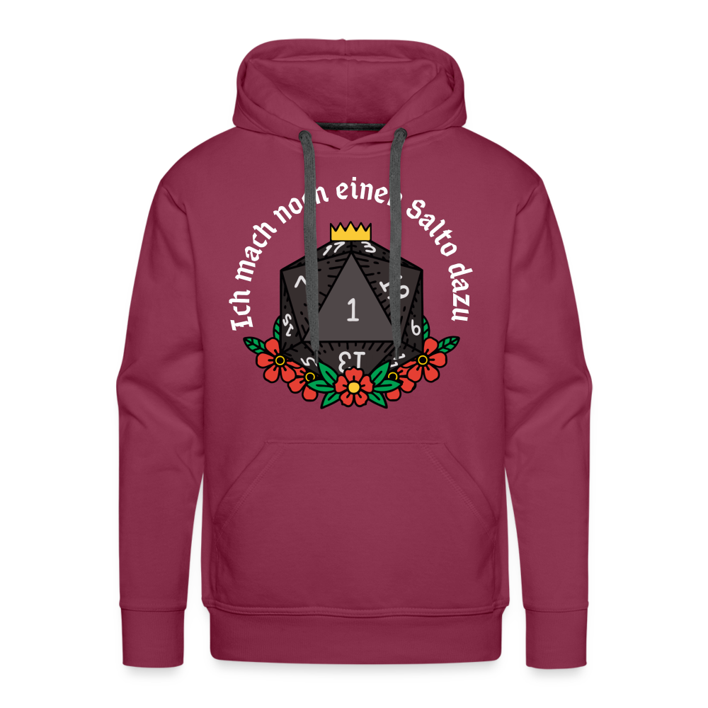 Men’s Premium Hoodie "Ich mach noch einen Salto dazu 1" - Bordeaux