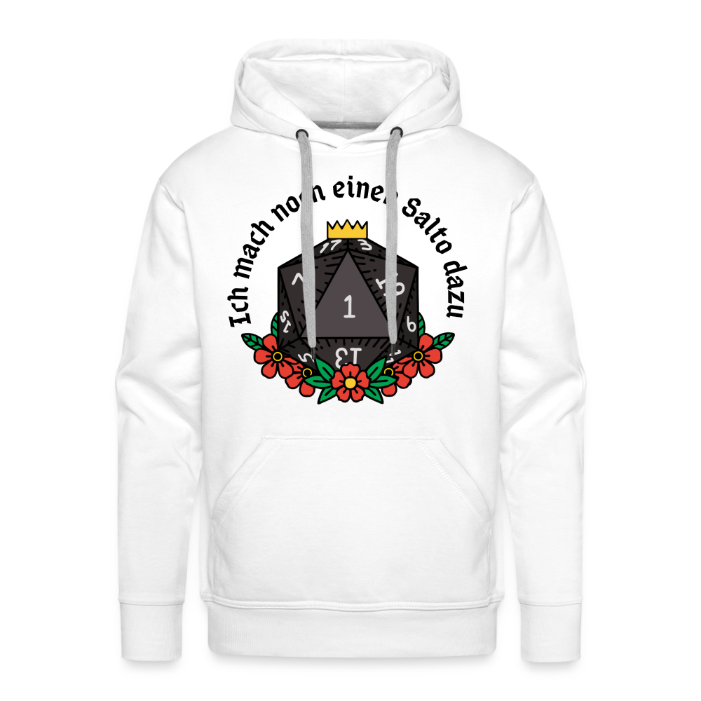 Men’s Premium Hoodie "Ich mach noch einen Salto dazu 1" - weiß