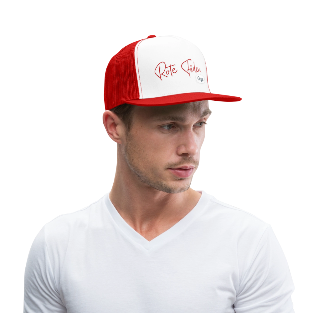 Trucker Cappy - Weiß/Rot