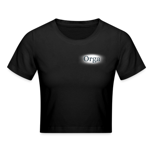 Cropped T-Shirt - Schwarz