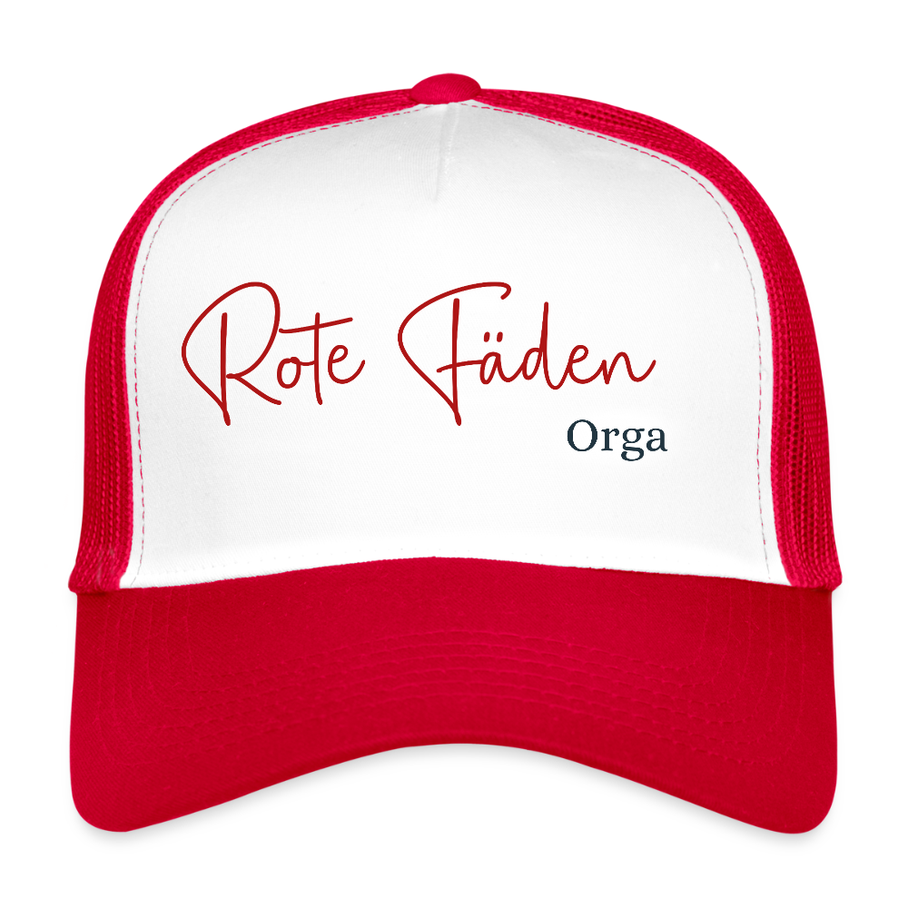 Trucker Cappy - Weiß/Rot