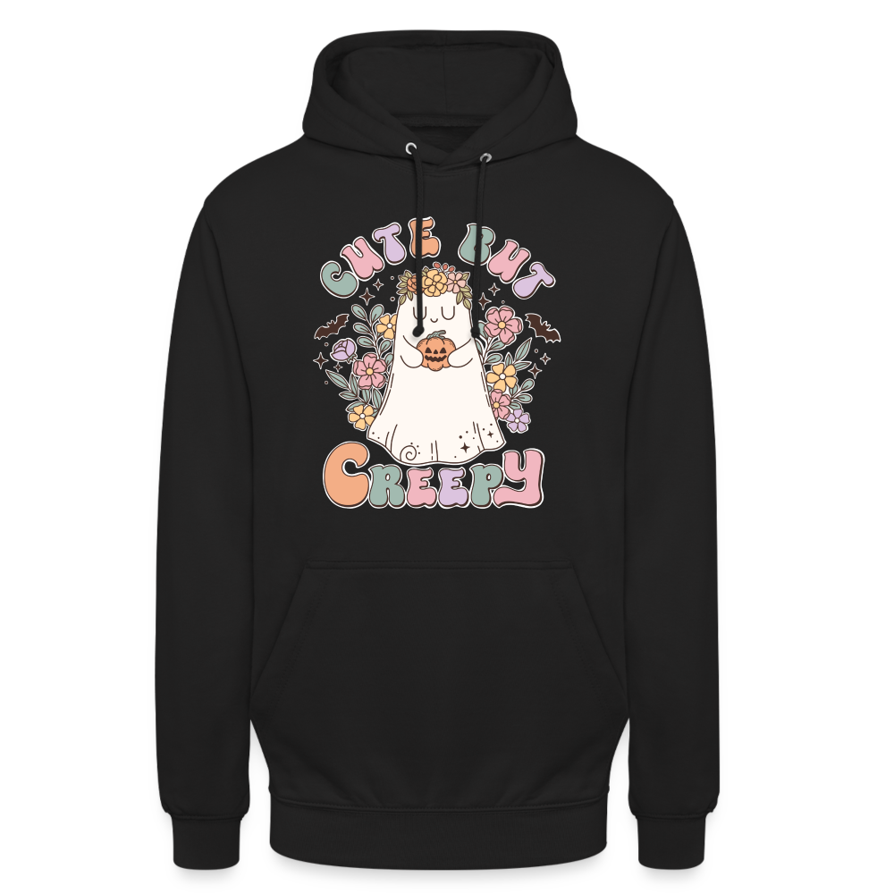 Unisex Hoodie cute nur creepy - Schwarz