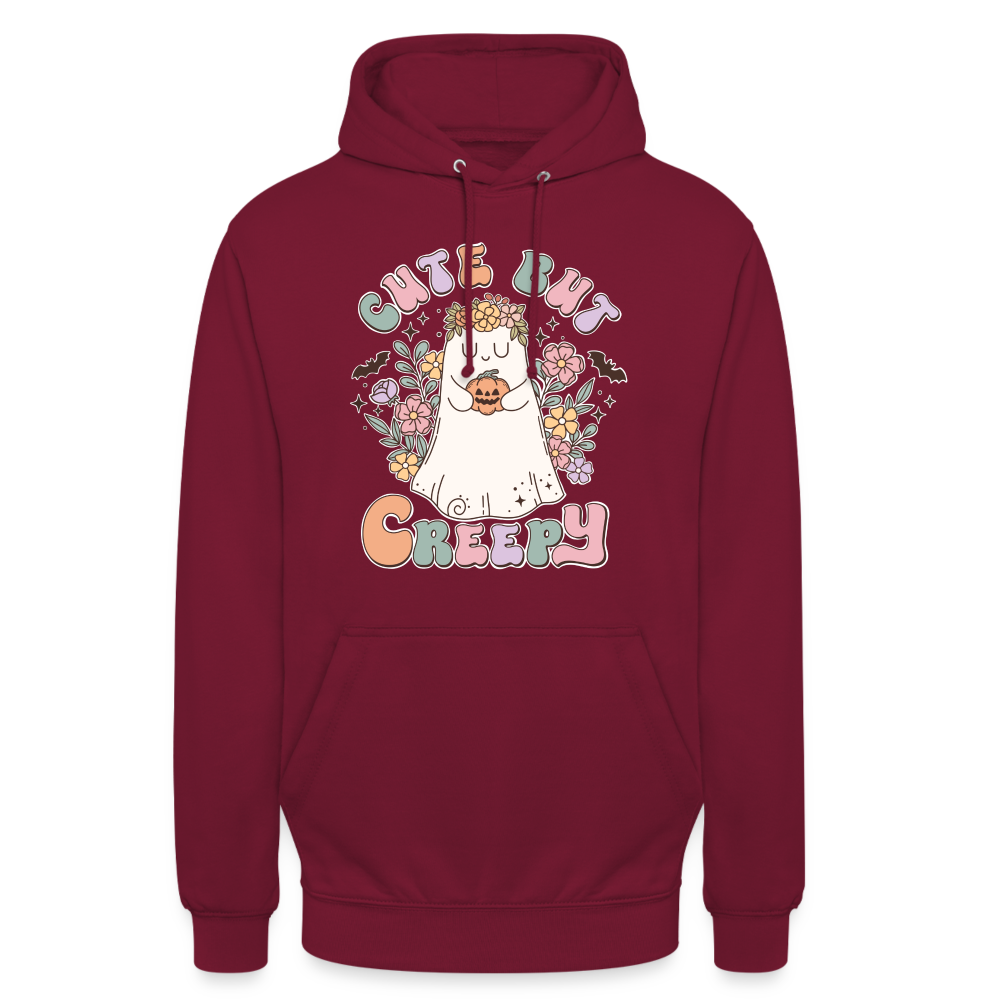 Unisex Hoodie cute nur creepy - Bordeaux