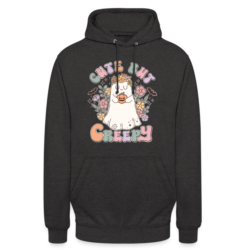 Unisex Hoodie cute nur creepy - Anthrazit