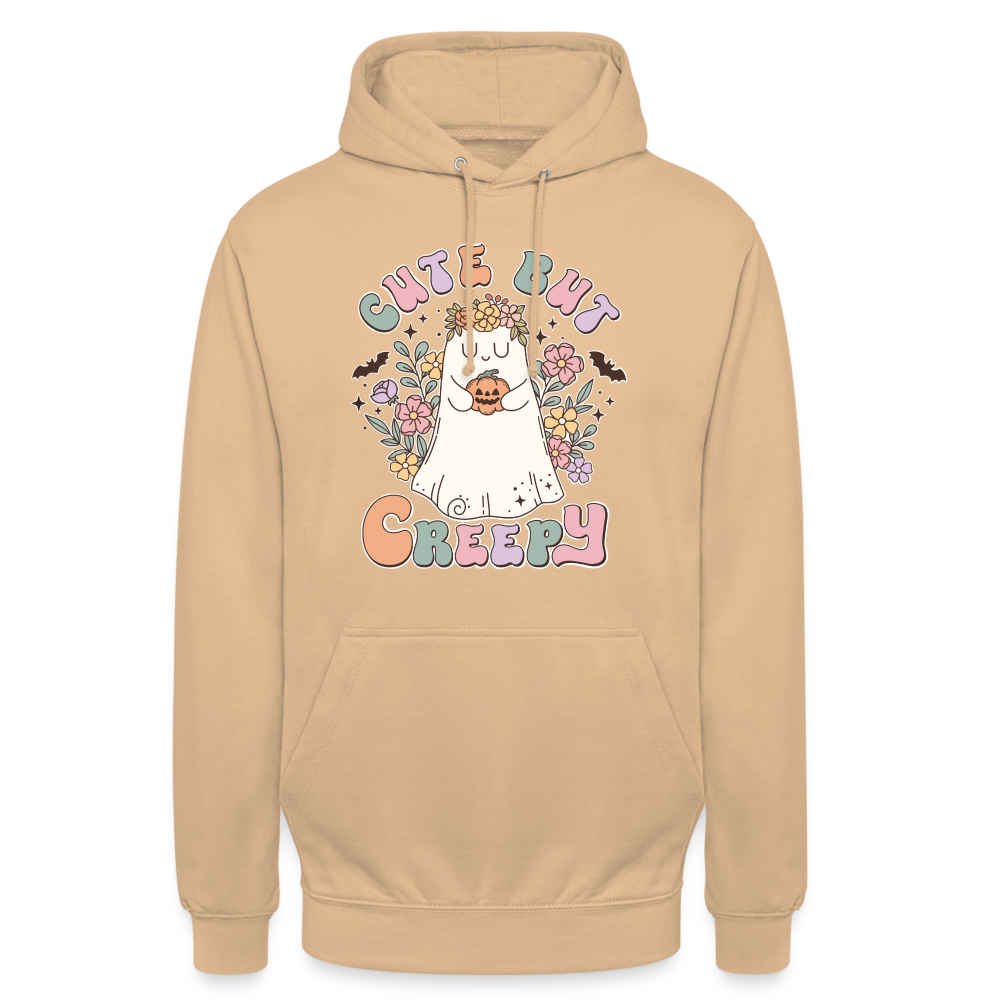 Unisex Hoodie cute nur creepy - Beige