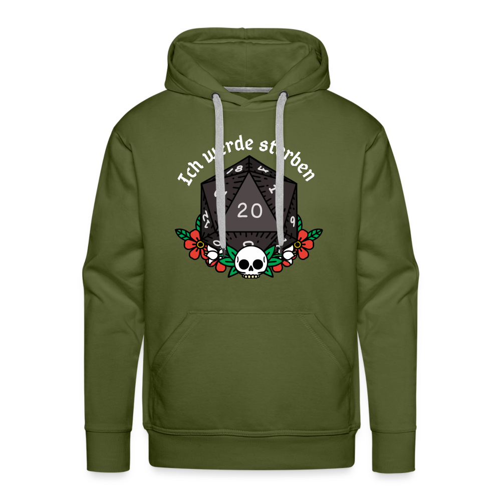 Men’s Premium Hoodie Ich werde sterben - Olivgrün