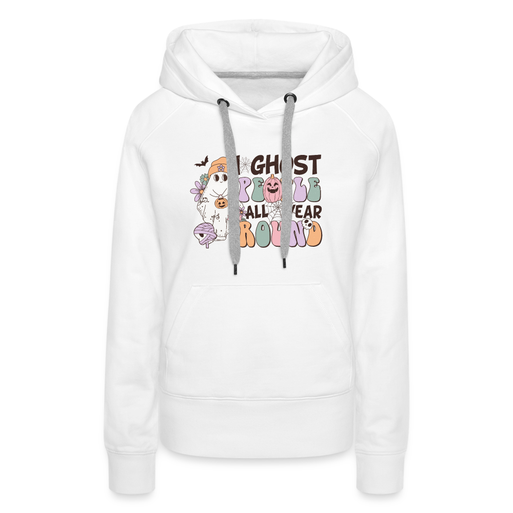 Frauen Premium Hoodie i ghost people all year round - weiß