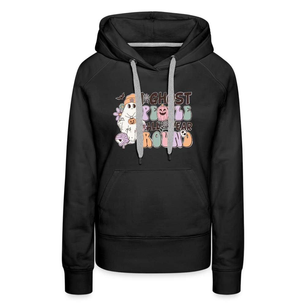 Frauen Premium Hoodie i ghost people all year round - Schwarz
