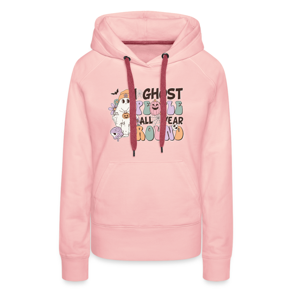Frauen Premium Hoodie i ghost people all year round - Kristallrosa