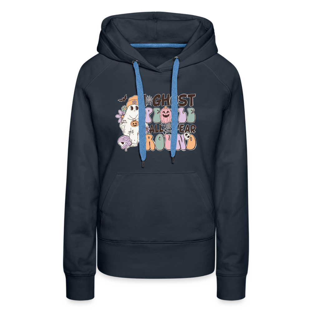 Frauen Premium Hoodie i ghost people all year round - Navy