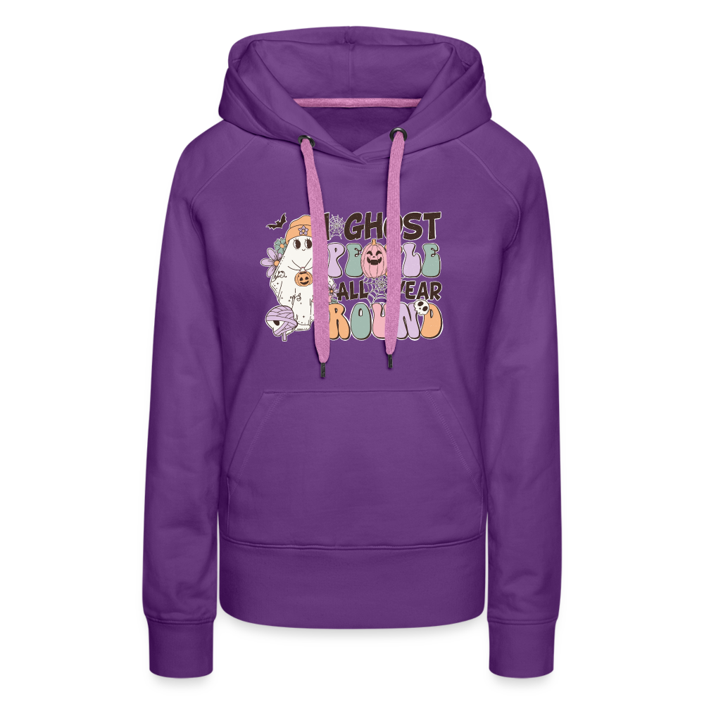 Frauen Premium Hoodie i ghost people all year round - Purple